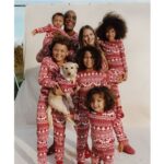 Pyjama de Noel Assorti à Toute la Famille Rouge Classique 1