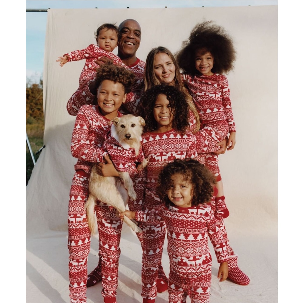 Pyjamas de Noël assortis en famille pour Noël