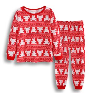 Pyjama de Noel Bébé Motif Nounours en Coton 1