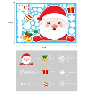 Décoration de Fenetre de Noel Sticker Gentil Papa Noel 1