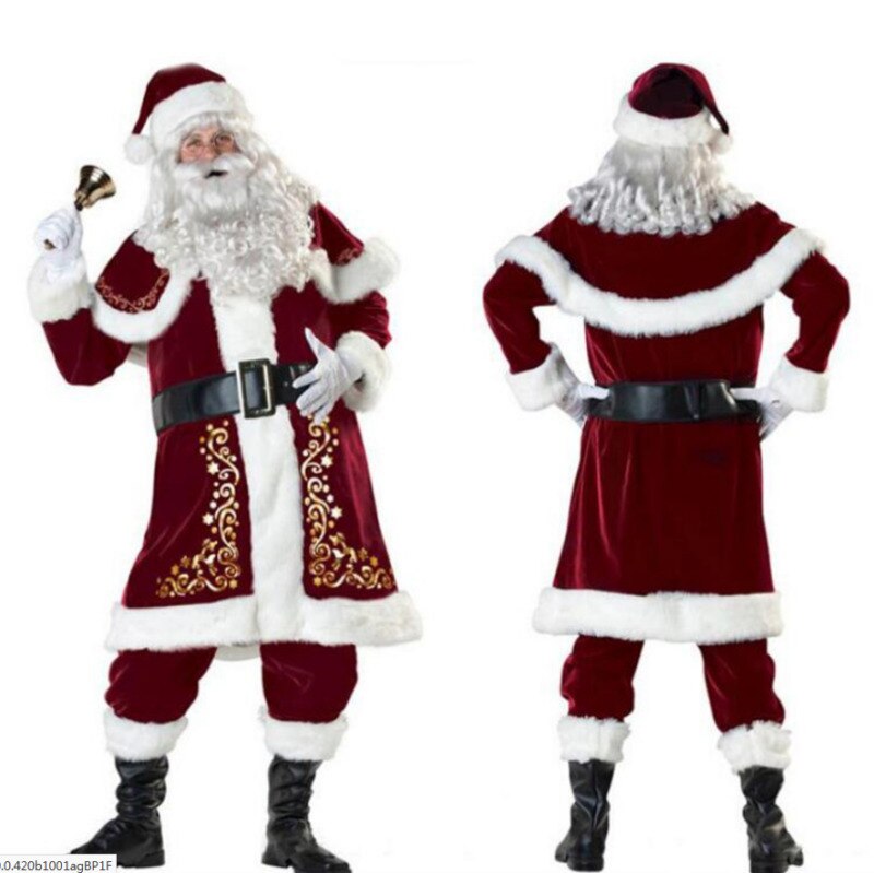 Costume Déguisement de Papa Noel Premium Homme Adulte 3