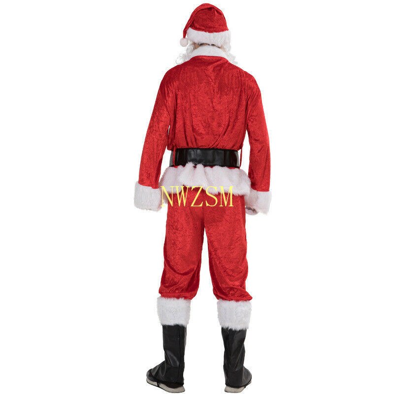 Costume de Papa Noel Classique Cuir & Coton 4