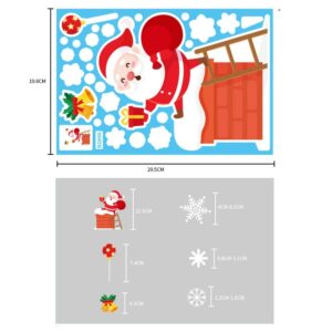 Décoration de Fenetre de Noel Sticker Sac de Cadeaux 1