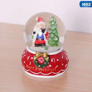 Boule à Neige de Noel en Résine Santa Claus & Sapin "Merry Christmas" 1