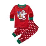 Pyjama de Noel Classique pour Bébé Papa Noel Rouge 1