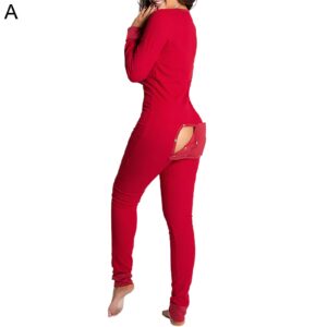 Pyjama de Noel pour Femme Sexy Tout en Rouge 2