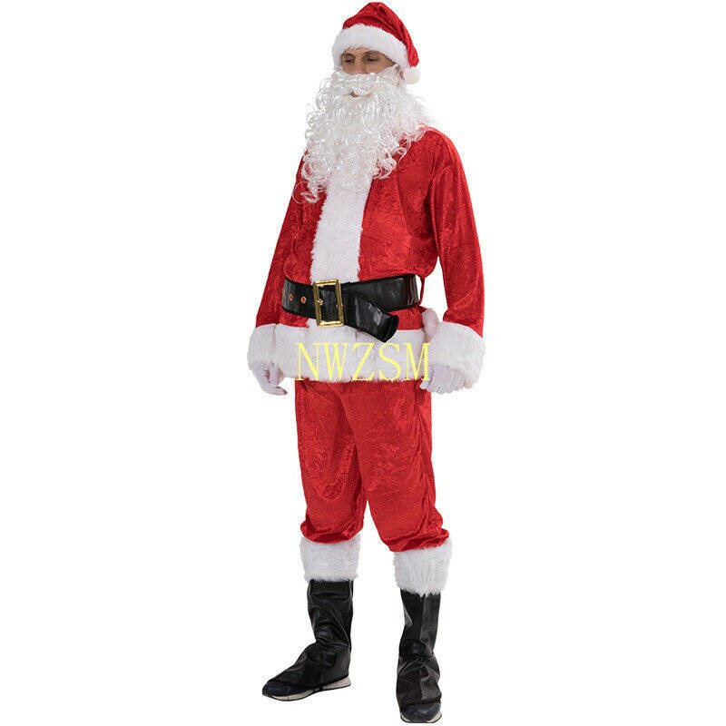 Costume de Papa Noel Classique Cuir & Coton 2
