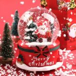Boule de Noel avec Neige 13x8cm "Merry Christmas" Résine & Plastique 1
